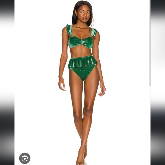 NWOT Beach Riot Set Small velvet sparkle - Picture 2 of 8